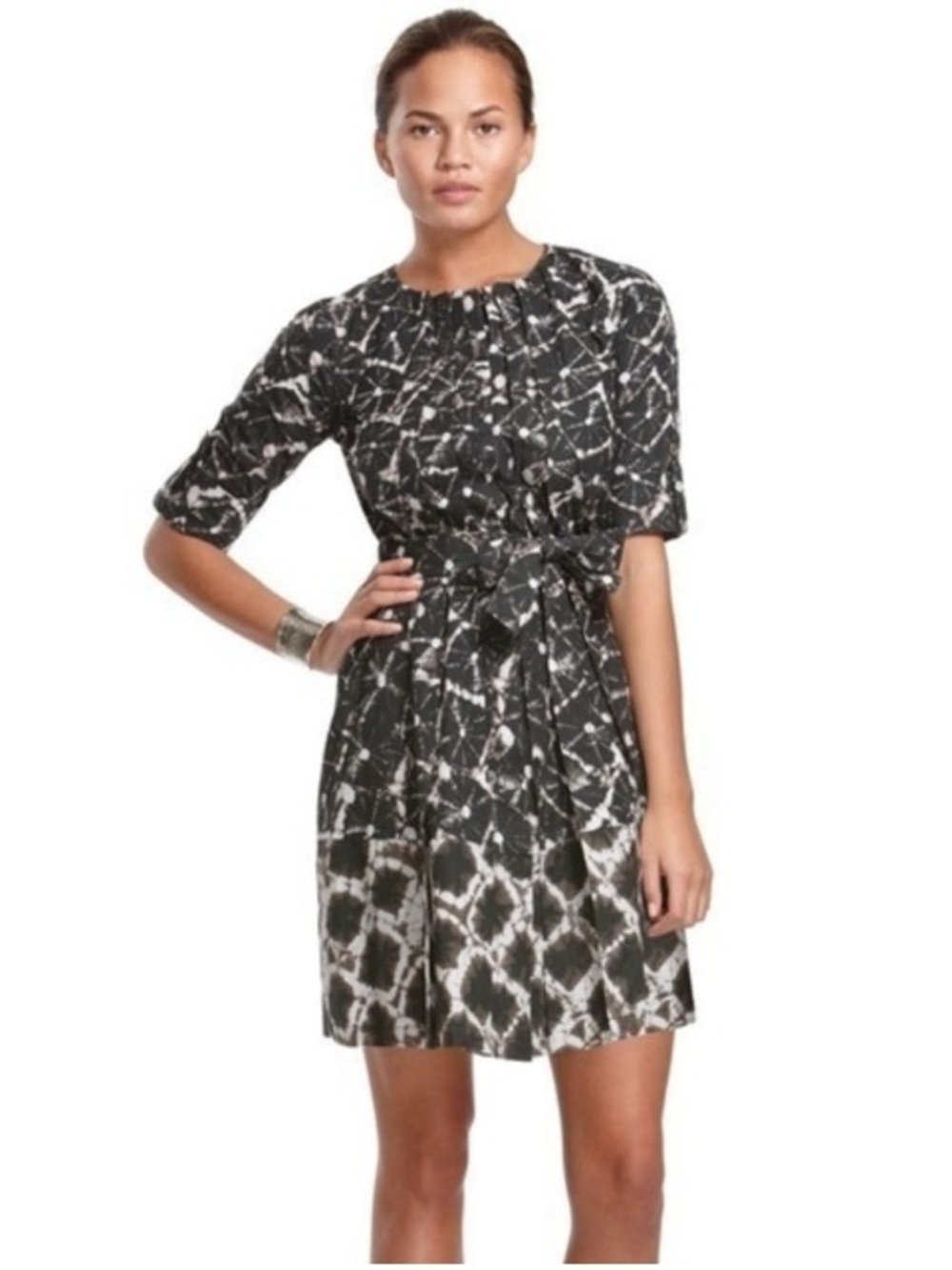 Thakoon for Target shibori shirt dress. Size S.  #graphic #monochrome